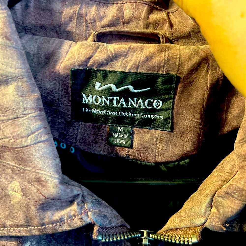 MONTANACO The Pane Clothing Company leather jacket.